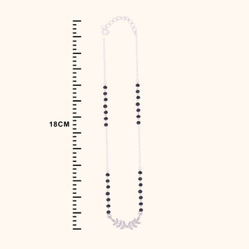 Charming Silver Stone Mangalsutra Design